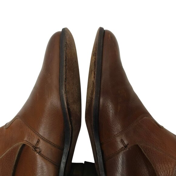 French Shriner Ankle Boot Mens 8.5 E Vintage Dress Monk Strap Buckle Leather - Picture 13 of 16